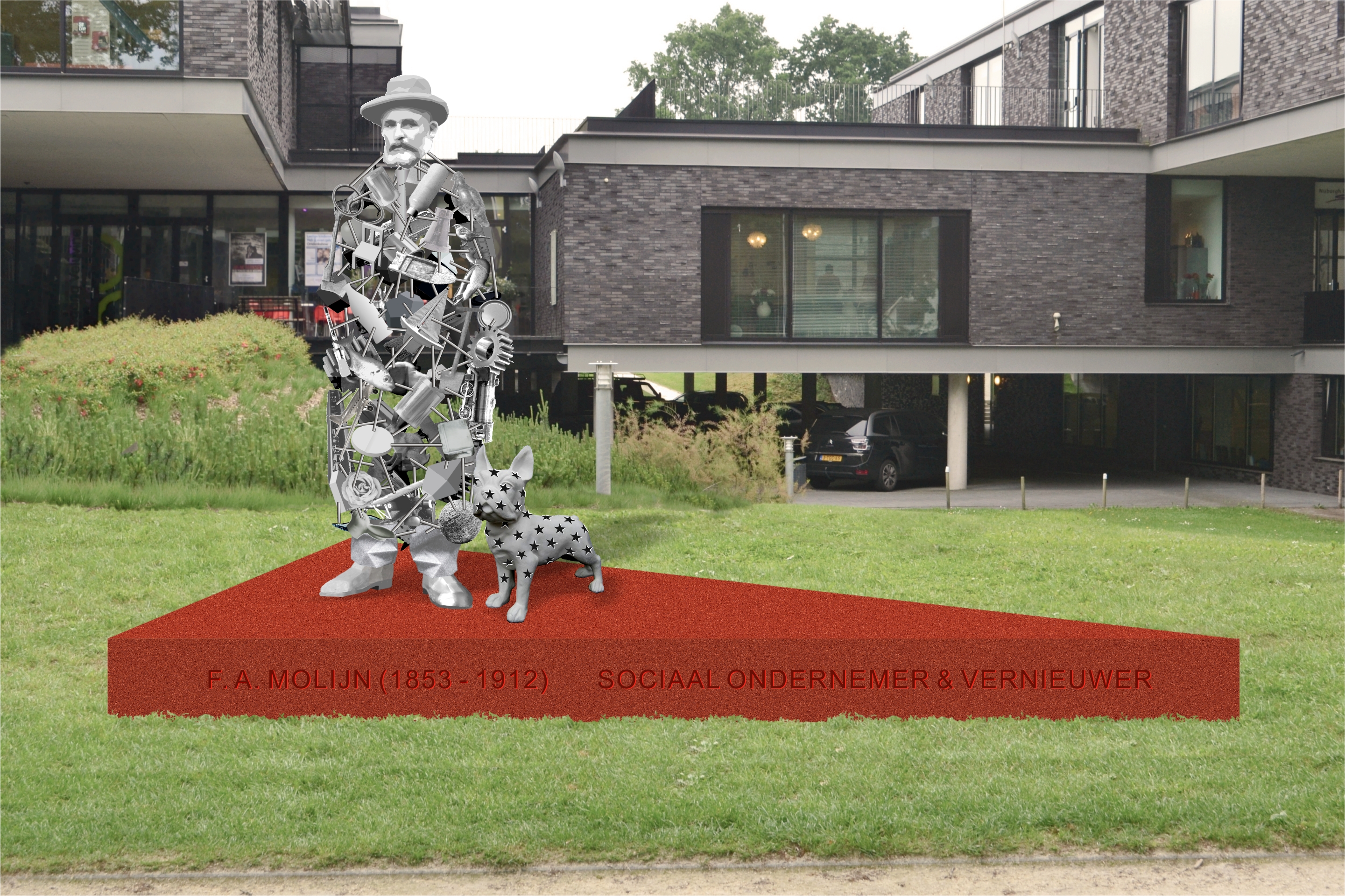 Ontwerp gekozen voor beeld ter ere van F.A. Molijn in Nunspeet