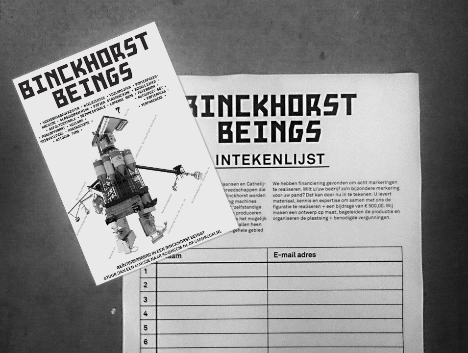 Binckhorst Beings, een serie samenhangende markeringen voor de Binckhorst